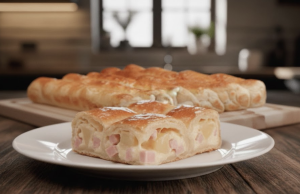 Slaný závin z listového těsta s bramborami a šunkou – rychlá slaná svačinka Slaný závin z listového těsta s bramborami a šunkou – rychlá slaná svačinka