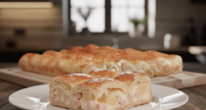 Slaný závin z listového těsta s bramborami a šunkou – rychlá slaná svačinka Slaný závin z listového těsta s bramborami a šunkou – rychlá slaná svačinka