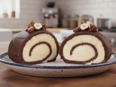 Jednoduchý recept na nepečený dezert: Připravte si tuto ořechovou roládu s krémem! Nepečená ořechová roláda s mascarpone a Nutellou – luxusní dezert bez pečení