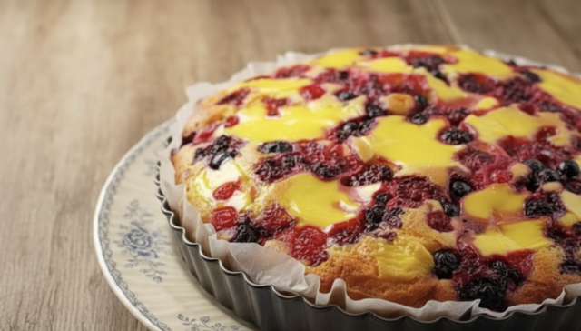 Krémový dort s lesním ovocem – nadýchaný dezert jako z cukrárny Krémový dort s lesním ovocem – nadýchaný dezert jako z cukrárny