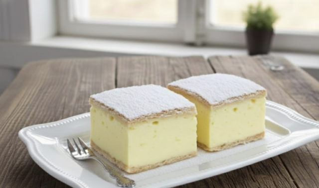 Krémové kostky s vanilkovým krémem – nadýchaný dezert podle hrnkového receptu Krémové kostky s vanilkovým krémem – nadýchaný dezert podle hrnkového receptu