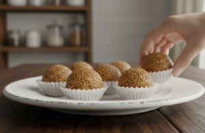 Sezamové kuličky BEZ vajec a BEZ mouky – Recept na zdravé mlsání! Sezamové kuličky s medem – cukroví bez vajec a bez mouky ze 2 surovin