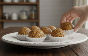 Sezamové kuličky BEZ vajec a BEZ mouky – Recept na zdravé mlsání! Sezamové kuličky s medem – cukroví bez vajec a bez mouky ze 2 surovin