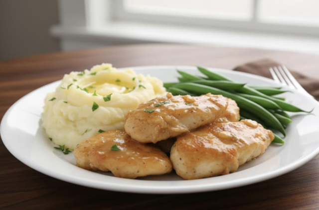 Kuřecí plátky v sójové omáčce – rychlý oběd s česnekem a vínem