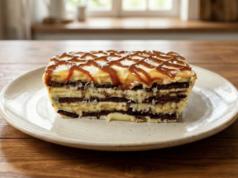 Fantastický karamelový zákusek s banány a jemným krémem! Karamelový zákusek s banány a sušenkami – nepečený dezert ke kávě