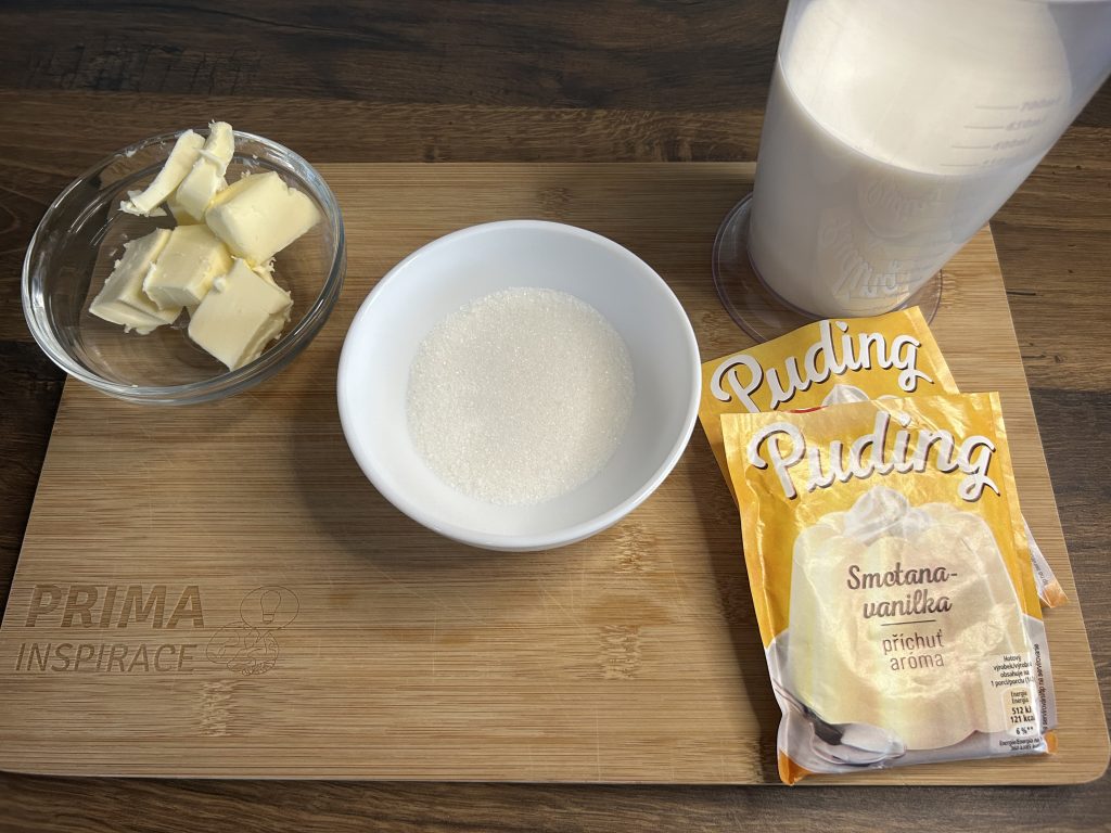 Křehké věnečky s vanilkovým pudinkovým krémem