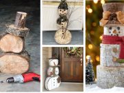 Vyrobte si ho z obyčejného dřeva sněhuláka, který vám neroztaje!