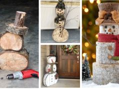 Vyrobte si ho z obyčejného dřeva sněhuláka, který vám neroztaje!