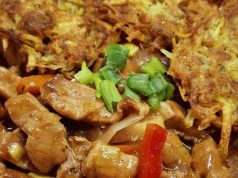 Masová směs se zeleninou a bramboráčky