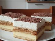 Nepečené 3BIT řezy – luxusní dezert se salkem, pudinkem a šlehačkou