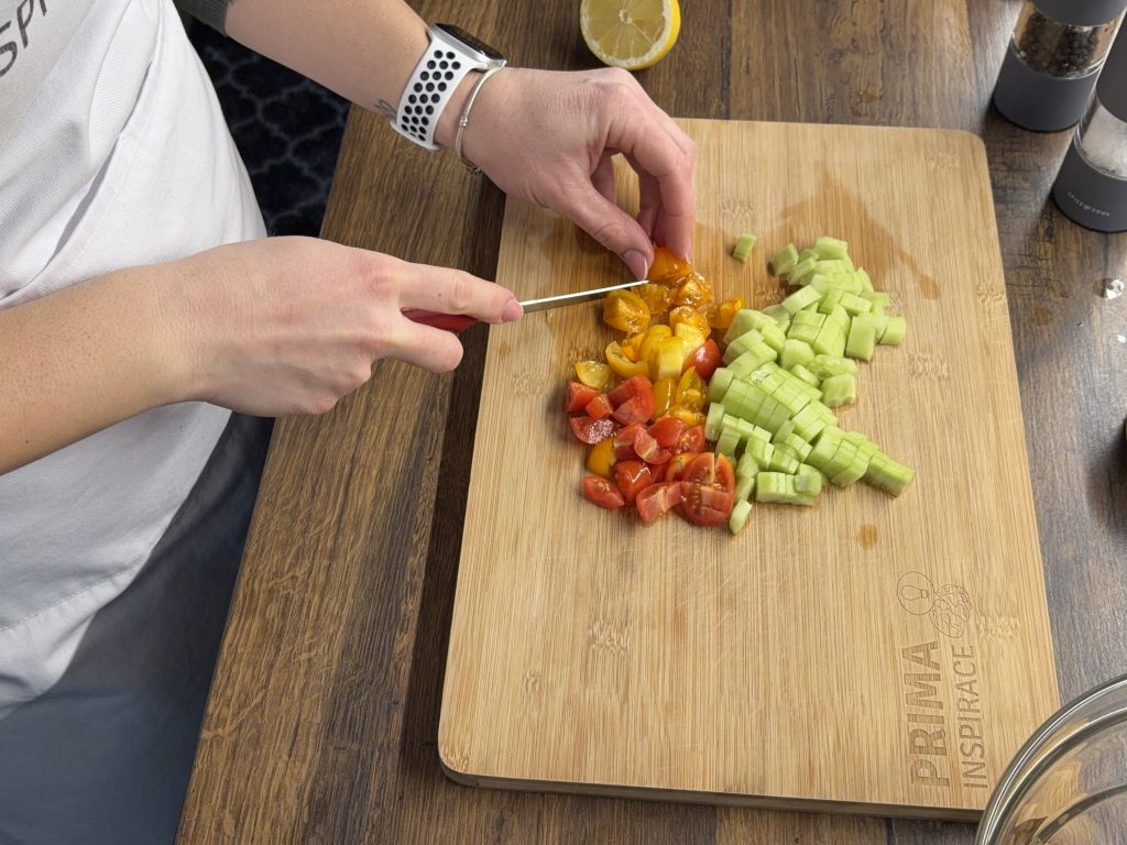 Cizrnový salát s tuňákem a fetou