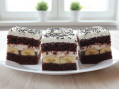 Jamajka řezy s banány a želé – luxusní vrstvený dezert jako z cukrárny