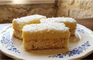 Luxusní kokosový koláček s vanilkovým krémem – neuvěřitelně vláčný dezert