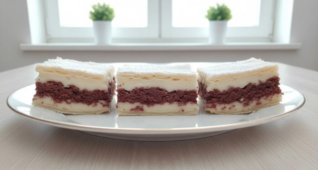 Mléčné řezy z listového těsta