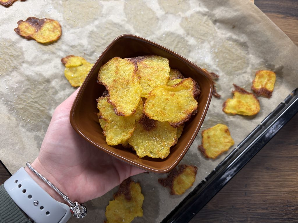 Pečené bramborové chipsy