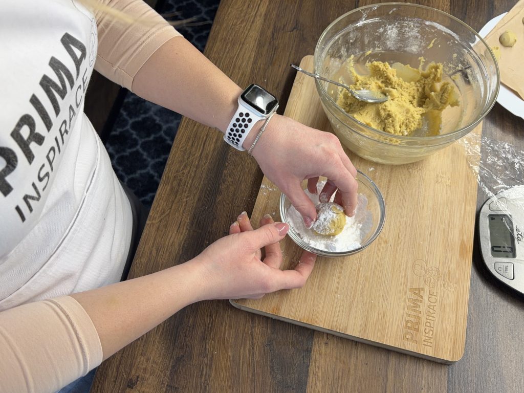 Plněné pistáciové sušenky