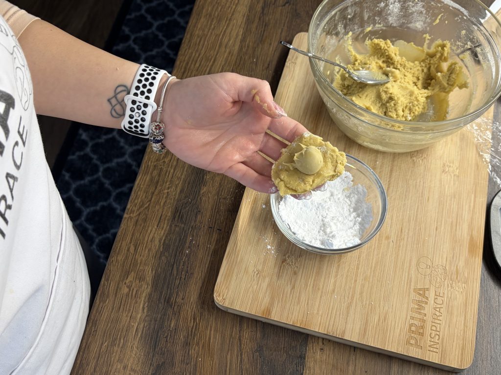 Plněné pistáciové sušenky