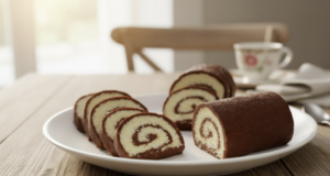 Rychlý a snadný recept na kokosovou roládu – Ideální dezert ke kávě! Nepečená kokosová roláda s rumem a kakaem