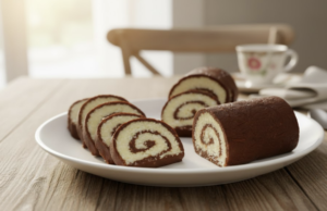 Rychlý a snadný recept na kokosovou roládu – Ideální dezert ke kávě! Nepečená kokosová roláda s rumem a kakaem