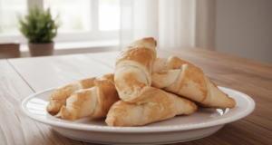 Slané mlsání: Jednoduchý recept na domácí croissanty plněné šunkou a sýrem! Domácí slané croissanty se šunkou a sýrem: rychlé pečivo z listového těsta