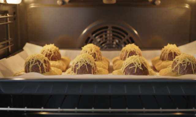 Masové kuličky se sýrem v listovém těstě – křupavá večeře i efektní pohoštění