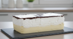 Luxusní nepečený dort s vanilkovým krémem, banány a čokoládovou polevou! Luxusní nepečený dort s vanilkovým krémem, banány a čokoládovou polevou!