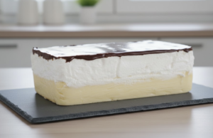 Luxusní nepečený dort s vanilkovým krémem, banány a čokoládovou polevou! Luxusní nepečený dort s vanilkovým krémem, banány a čokoládovou polevou!