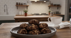 Domácí máslové sušenky s kakaem a krupicí – Ideální k odpolední kávě! Domácí máslové sušenky s kakaem a krupicí: rychlé a vláčné