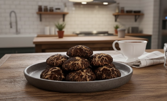 Domácí máslové sušenky s kakaem a krupicí: rychlé a vláčné