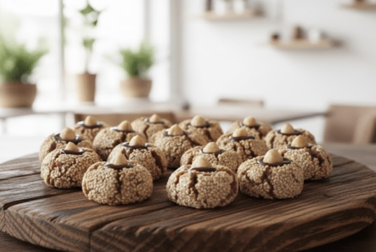 Domácí sezamové sušenky s mandlemi – Ideální k odpolední kávě!