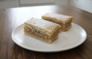 Bleskurychle připravený jablečný koláč, který si vás získá svou jednoduchostí! Jablečný koláč se smetanou a ořechy: Nadýchaný dezert hotový za chvíli