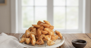 smažené máslové sušenky v cukrovém sirupu