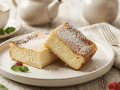 Vynikající tvarohový zákusek s rozinkami, který si zamilujete! Tvarohová buchta s rozinkami: Rychlý a vláčný dezert hotový za 30 minut