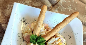 Ananasový salát s tatarskou omáčkou – oblíbené pohoštění na oslavy