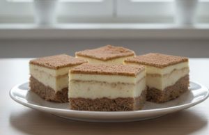 Zákusek Sedmé nebe Sedmé nebe – luxusní řezy s kakaovým a ořechovým těstem na oplatkách