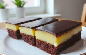 Banánové řezy s čokoládovou polevou: Vláčný dezert, který se rozplývá na jazyku