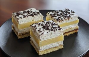 Citronové řezy se šlehačkou – svěží dezert s krémovou strukturou, který nikdy není přeslazený