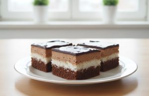 Luxusní kokosovo-čokoládové řezy s jemným krémem – sváteční zákusek, který okouzlí každého