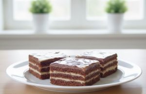 Zákusek Den a noc: Medové potěšení se Salkem a jemným krémem Zákusek Den a noc – luxusní řezy s medovým kakaovým těstem a krémem ze Salka