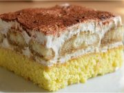 Kávové řezy s piškoty a krémem z pomazánkového másla