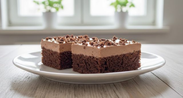 Kefírový koláč s čokoládovou polevou: Rychlý, vláčný a neodolatelný moučník