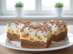 Mandarinkové řezy s tvarohem a ořechovým korpusem – svěží dezert, který mizí z plechu