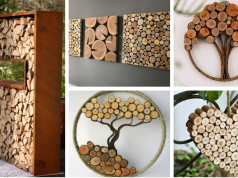 20+ krásných inspirací na dekorace z obyčejné, nařezaného dřeva!