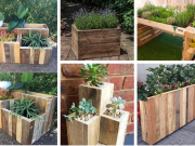 Inspirace na zahrádkářskou sezonu – Vyrobte si z přebytečných latí jeden z těchto květináčů!