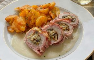 Plněná vepřová panenka v kabátku ze slaniny: Luxusní rodinný oběd