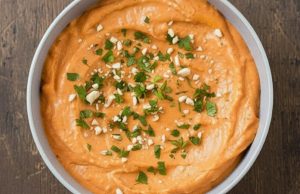 Pomazánka z pečených paprik s kešu