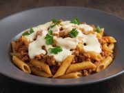 Vynikající oběd z jedné pánve: Hotovo za 20 minut! Těstoviny s mletým masem a mozzarellou z jedné pánve – rychlá večeře