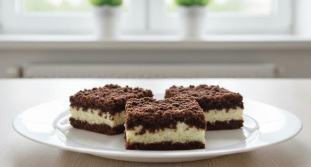 Strouhaný tvarohový koláč s kakaovým těstem – klasický recept jako od babičky