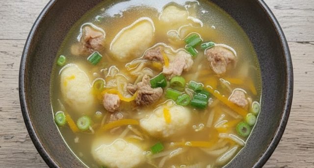 Uzený vývar s domácími nočky – poctivá polévka, která zahřeje Uzený vývar s domácími nočky – poctivá polévka, která zahřeje