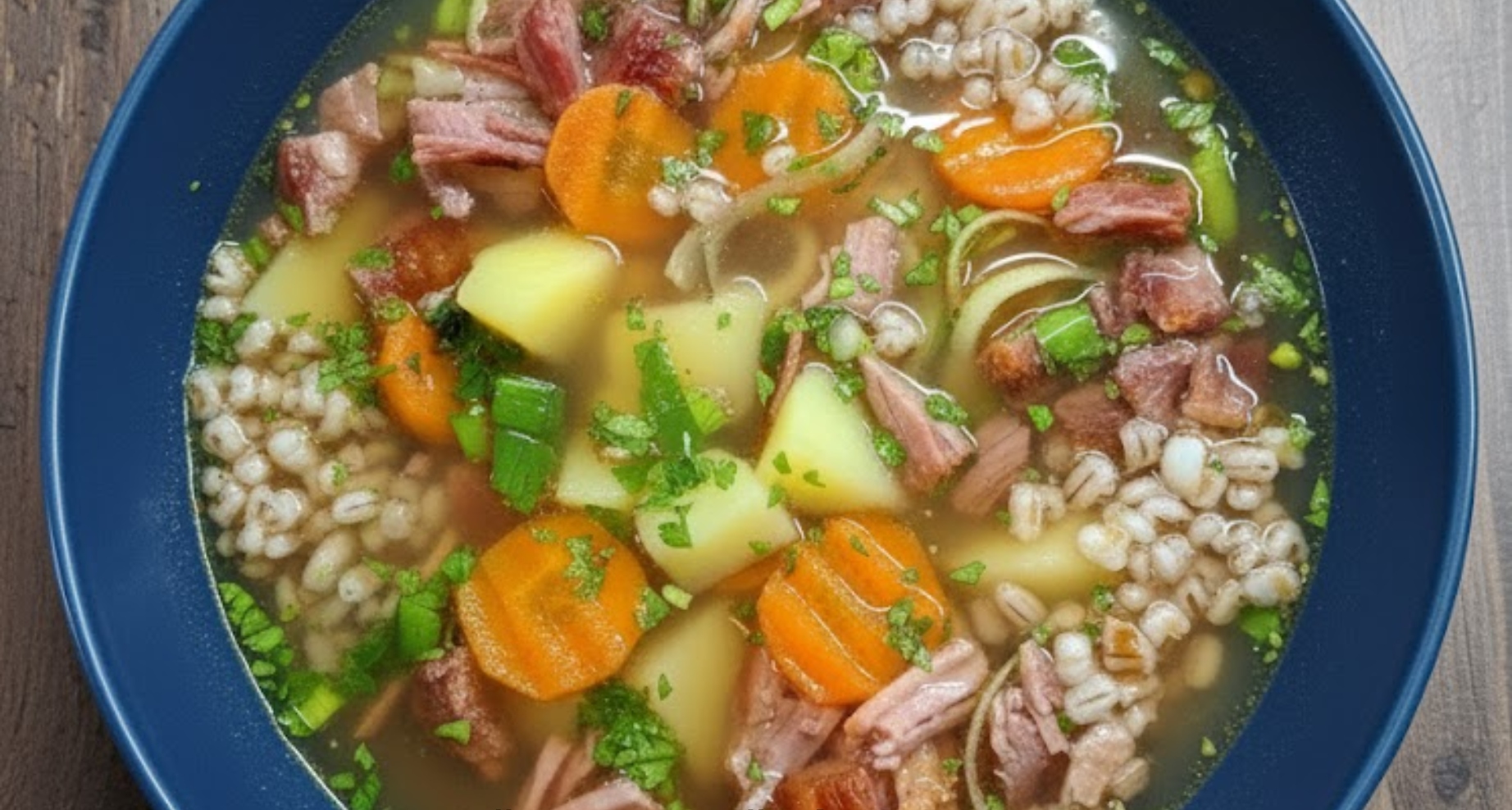 Jako od babičky: Poctivá uzená polévka s kroupami, která vás postaví na nohy